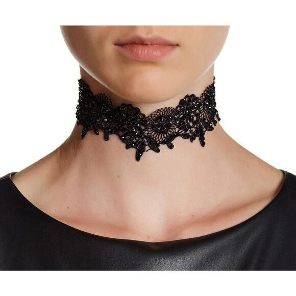 Amrita Singh Sanza Yellow Lace Choker - Picture 2 of 2